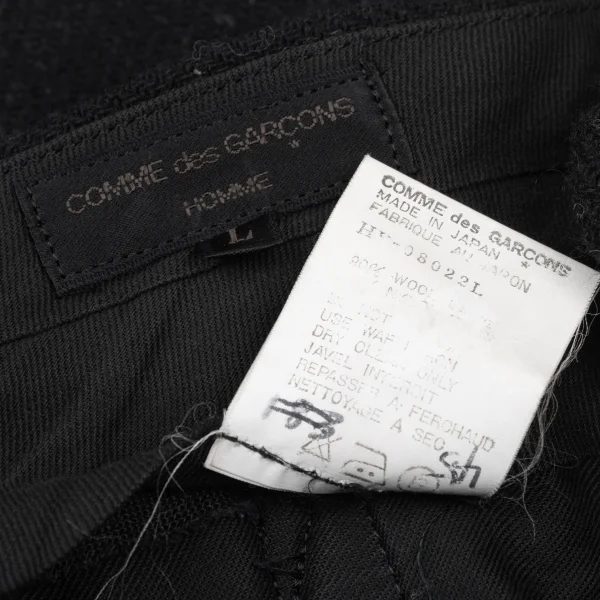 COMME des GARCONS HOMME Brushed Wool Blend Two Tuck Pants K-175411_017