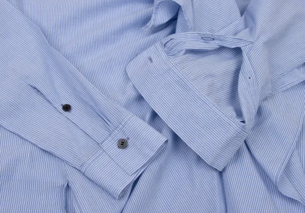 Y's Gather Frill Stripe Cotton Shirt K-175412_009