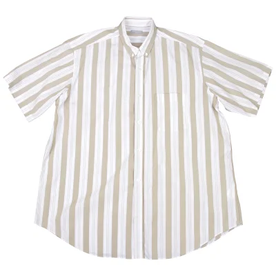COMME des GARCONS HOMME Cotton Stripe Short Sleeves Shirt