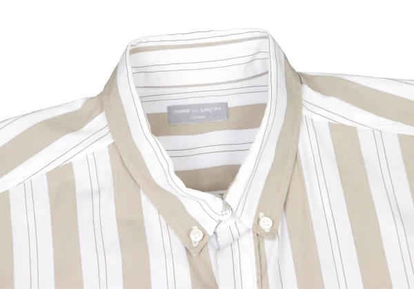 COMME des GARCONS HOMME Cotton Stripe Short Sleeves Shirt K-175413_003