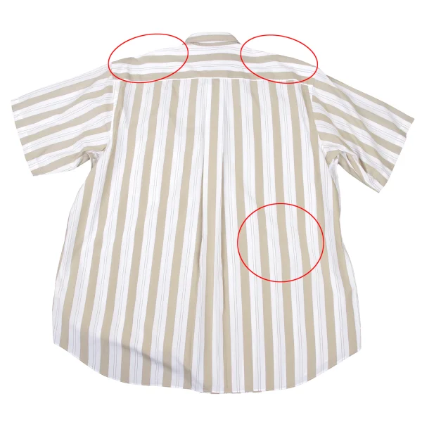 COMME des GARCONS HOMME Cotton Stripe Short Sleeves Shirt K-175413_010