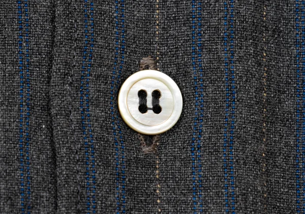 COMME des GARCONS HOMME Stripe Double Pocket Rayon Shirt K-175414_006