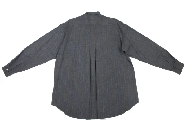 COMME des GARCONS HOMME Stripe Double Pocket Rayon Shirt K-175414_013