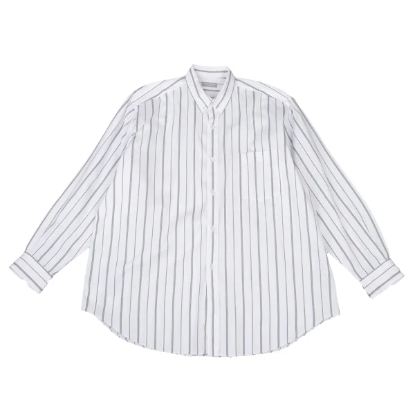 COMME des GARCONS HOMME Cotton Striped Shirt White,Grey L-XL K-175416_001