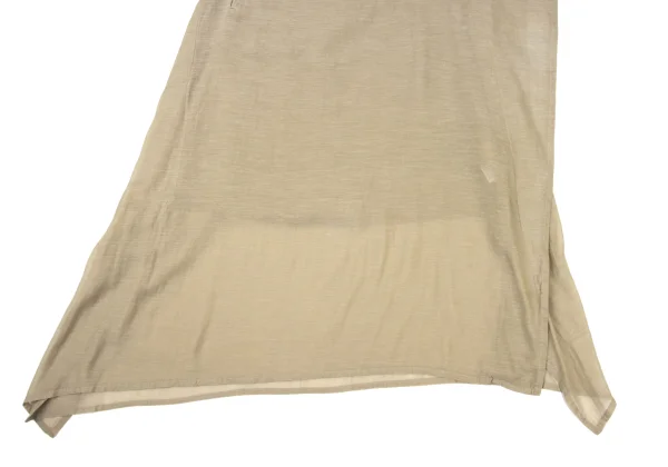 Y's Cupra Blend Wrap-Like Design Skirt K-175419_009