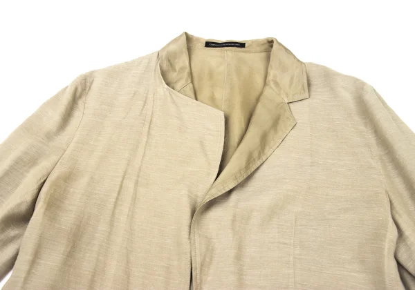 Y's Cupra Blend Half-Wrap Design Jacket & Skirt K-175420_005