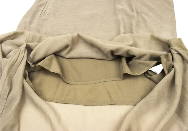 Y's Cupra Blend Half-Wrap Design Jacket & Skirt K-175420_016