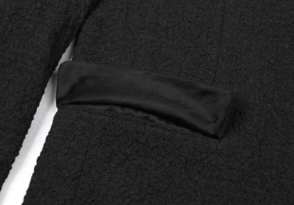 ISSEY MIYAKE MEN Wool Wrinkled Stand-Collar Jacket K-175422_009
