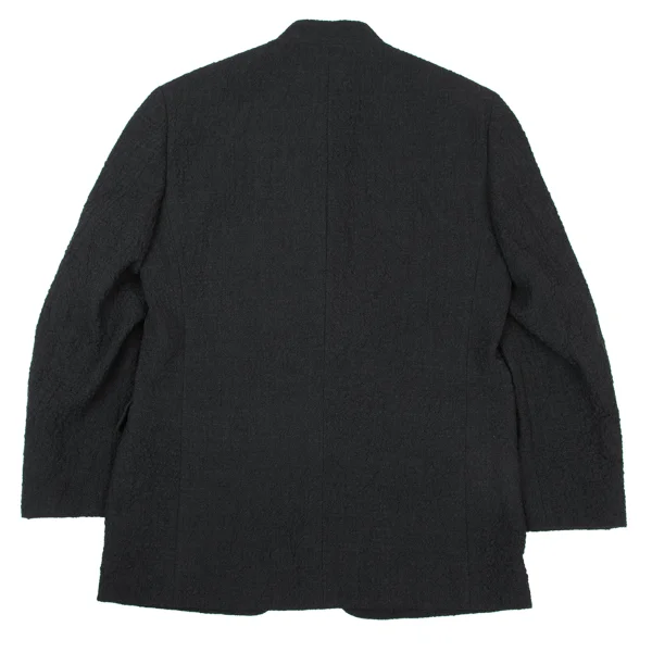 ISSEY MIYAKE MEN Wool Wrinkled Stand-Collar Jacket K-175422_011