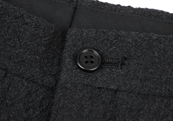 ISSEY MIYAKE MEN Wool Wrinkled Tuck Double Pants K-175423_003
