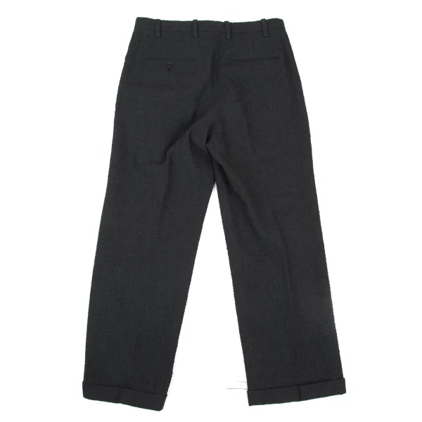 ISSEY MIYAKE MEN Wool Wrinkled Tuck Double Pants K-175423_009