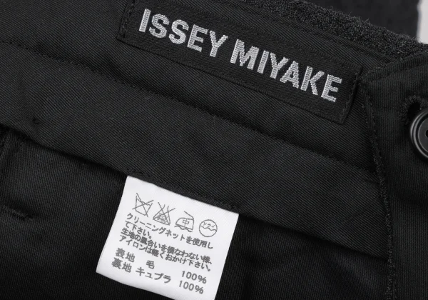 ISSEY MIYAKE MEN Wool Wrinkled Tuck Double Pants K-175423_014