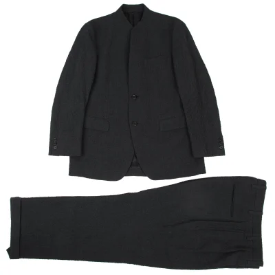 ISSEY MIYAKE MEN Wool Wrinkled Jacket & Pants