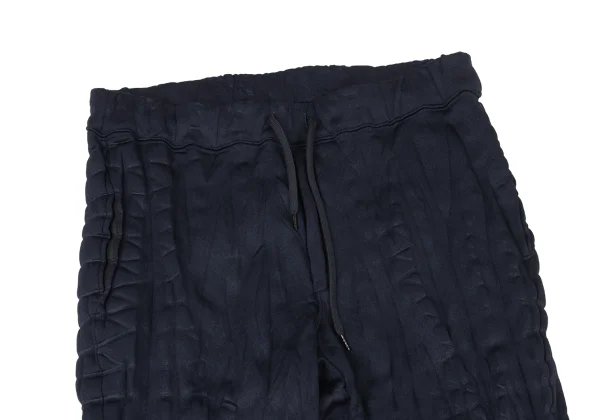ISSEY MIYAKE MEN Poly Cotton Gathered Detail Drawstring Jogger Pants K-175427_002