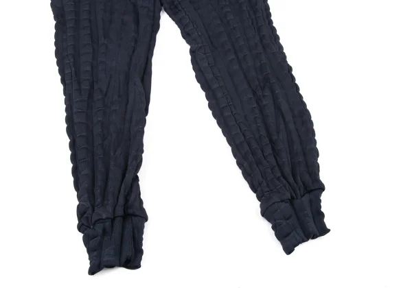 ISSEY MIYAKE MEN Poly Cotton Gathered Detail Drawstring Jogger Pants K-175427_006