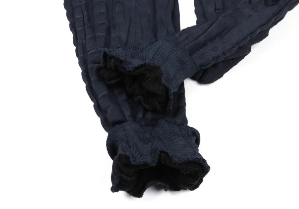 ISSEY MIYAKE MEN Poly Cotton Gathered Detail Drawstring Jogger Pants K-175427_007
