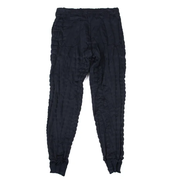 ISSEY MIYAKE MEN Poly Cotton Gathered Detail Drawstring Jogger Pants K-175427_008