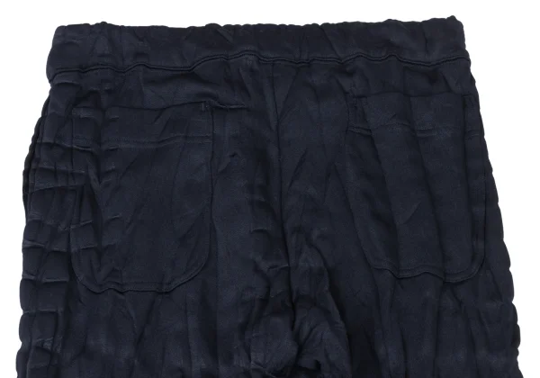 ISSEY MIYAKE MEN Poly Cotton Gathered Detail Drawstring Jogger Pants K-175427_009