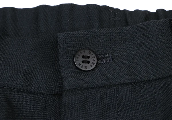ISSEY MIYAKE MEN Poly Wool Cinched Hem Tapered Pants K-175428_004