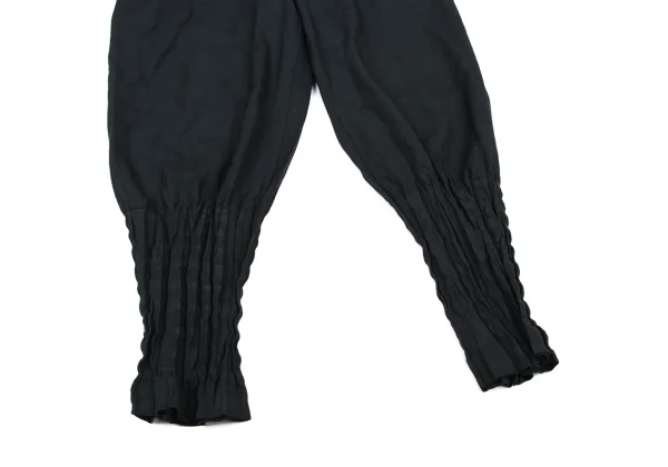ISSEY MIYAKE MEN Poly Wool Cinched Hem Tapered Pants K-175428_008