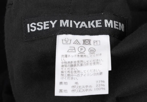ISSEY MIYAKE MEN Poly Wool Cinched Hem Tapered Pants K-175429_018