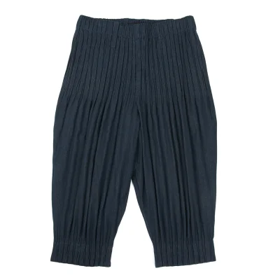 ISSEY MIYAKE MEN Cotton Pleats Cropped Pants