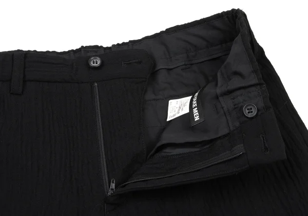 ISSEY MIYAKE MEN Wool Blend Crinkle Pleat Tapered Pants K-175434_004