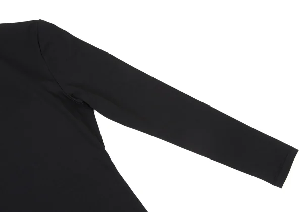 Y's Nylon Blend High Neck Stretch Fabric Top K-175439_005