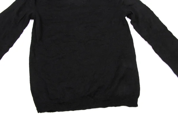 Y's Wrinkle Wool V-neck Knit Top K-175440_009