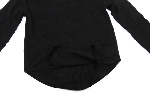 Y's Wrinkle Wool V-neck Knit Top K-175440_010