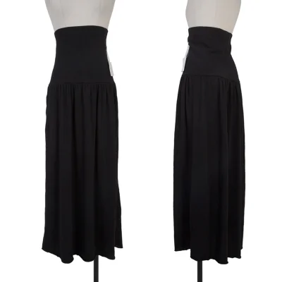 Y's Wool Blend Stretch High Waist Skirt