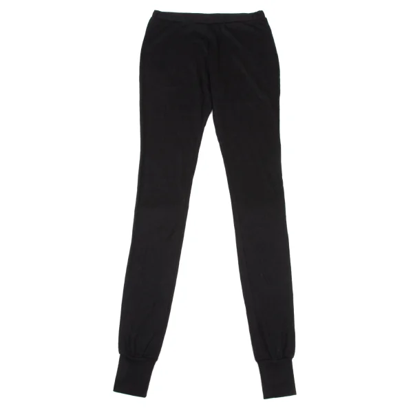 Y's Acrylic Blend Stretch Knit Leggings Black 2 K-175444_001