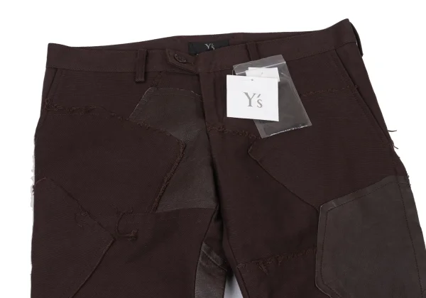Y's Leather Patch Switching Design Pants K-175446_002