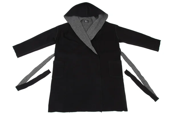 s'yte Wool Blend Double Face Hooded Knit Coat K-175449_002