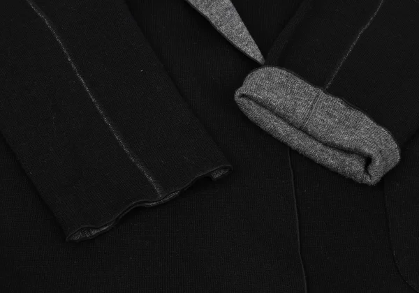 s'yte Wool Blend Double Face Hooded Knit Coat K-175449_006