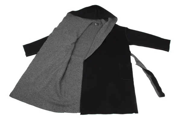 s'yte Wool Blend Double Face Hooded Knit Coat K-175449_010