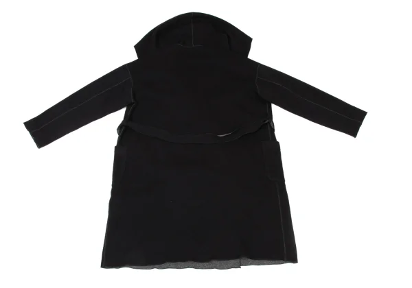 s'yte Wool Blend Double Face Hooded Knit Coat K-175449_012