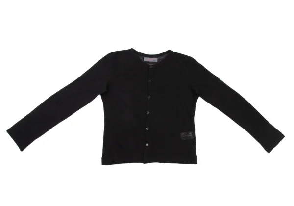 Yohji Yamamoto NOIR Wool See-through Knit Cardigan K-175464_002