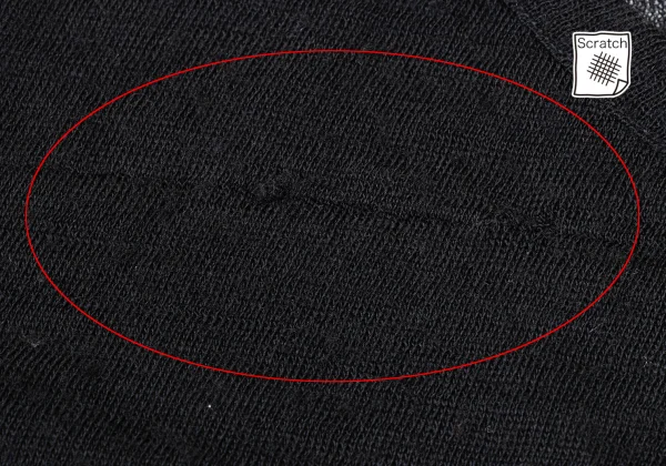 Yohji Yamamoto NOIR Wool See-through Knit Cardigan K-175464_004