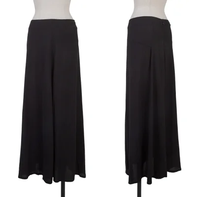Yohji Yamamoto NOIR Wool Rayon Flare Skirt