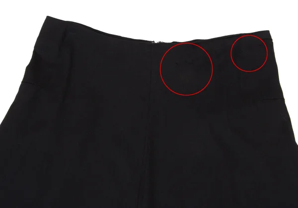 Yohji Yamamoto NOIR Wool Rayon Flare Skirt K-175465_003