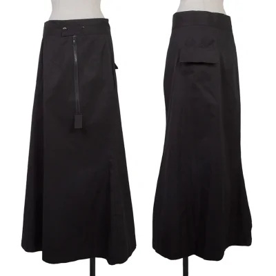 Yohji Yamamoto FEMME Cotton Flap Pocket Skirt