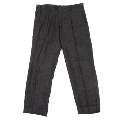 Yohji Yamamoto FEMME Linen Tuck Pants