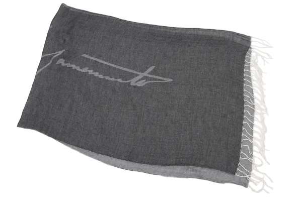 Unbranded Signature Logo Fringe Stole K-175469_005