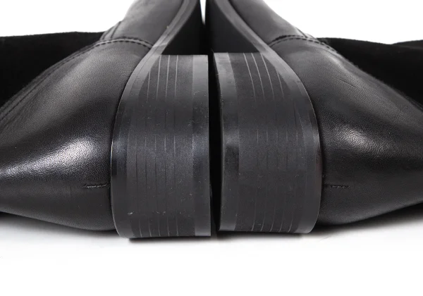 Y's Suede Switching Belted Leather Long Boots K-175470_009