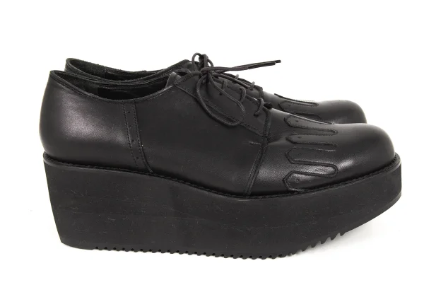Yohji Yamamoto FEMME Leather Platform Shoes K-175471_005