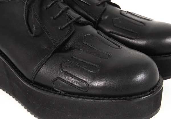 Yohji Yamamoto FEMME Leather Platform Shoes K-175471_006