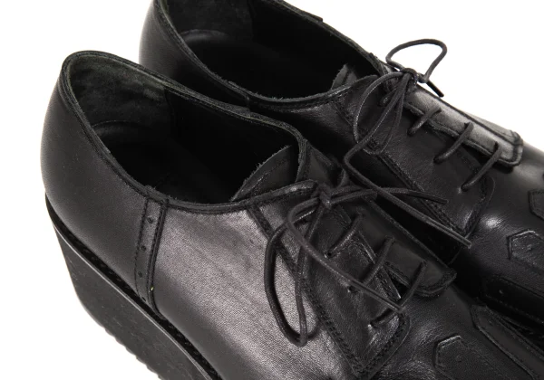 Yohji Yamamoto FEMME Leather Platform Shoes K-175471_007