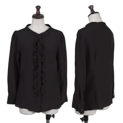 PRADA Silk Front Frill Blouse