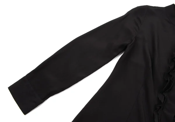 PRADA Silk Front Frill Blouse K-175475_007